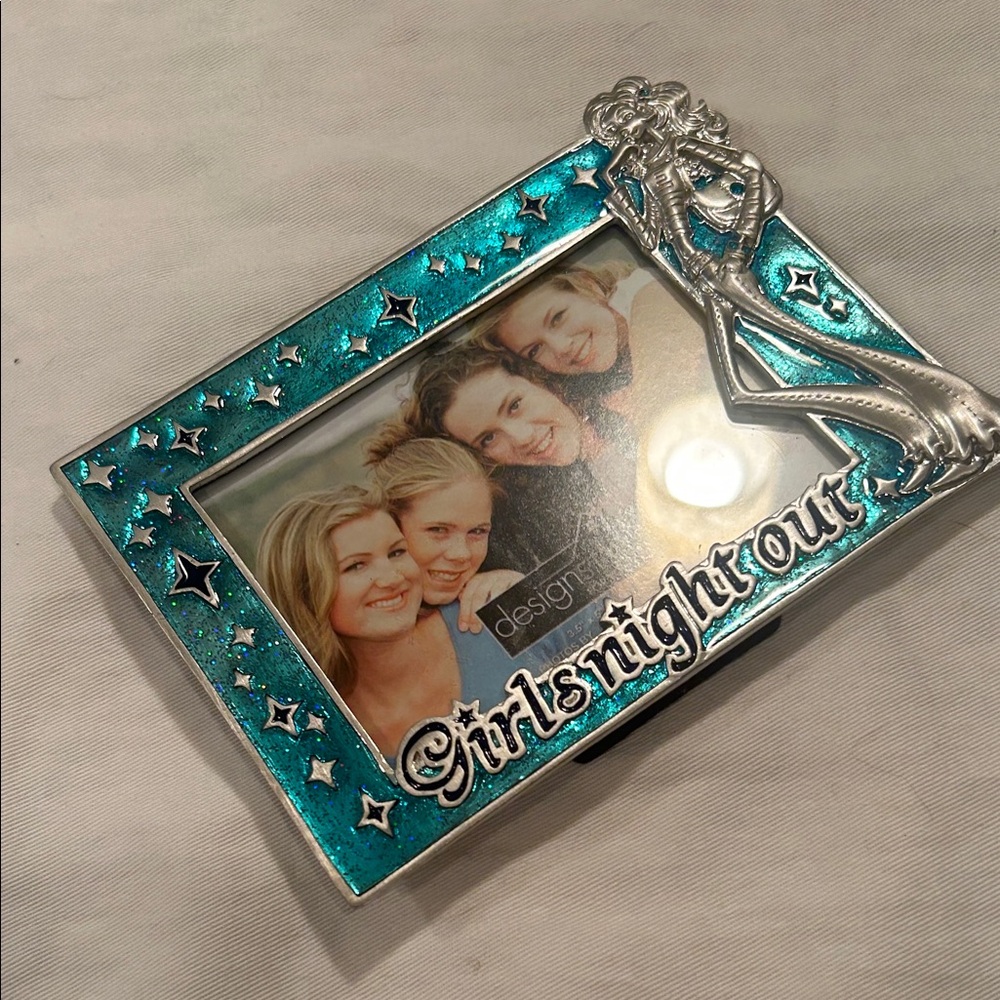 Silver and Blue 'Girls Night Out' Photo Frame